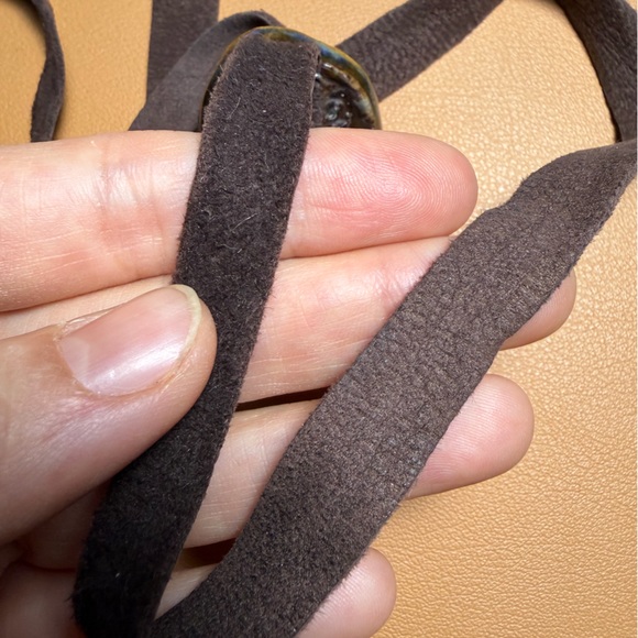 Vintage George Dancy Enamel Leather Wrap Bracelet Canada